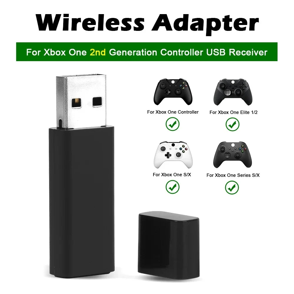 Adaptateur récepteur USB sans fil d'origine pour Xbox One 2e génération pour Xbox One 2e Xbox One 1er pour système Windows 10, PC portable