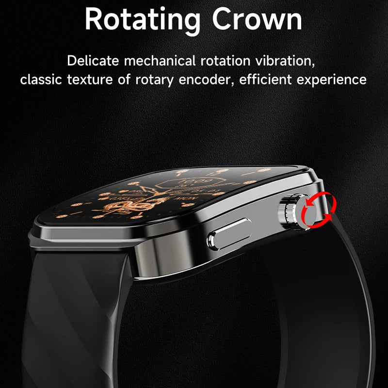 Nouveau montre intelligente pour hommes U13 écran carré de 2.1 pouces résolution 320*386 surveillance de la fréquence cardiaque et de la pression artérielle 2024 montre intelligente