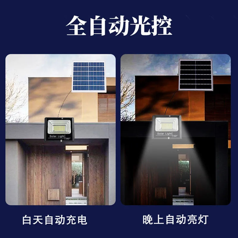 30-500W lampes solaires éclairage extérieur lumière de jardin projecteur ménage Rural lampadaires Super lumineux étanche applique chaude