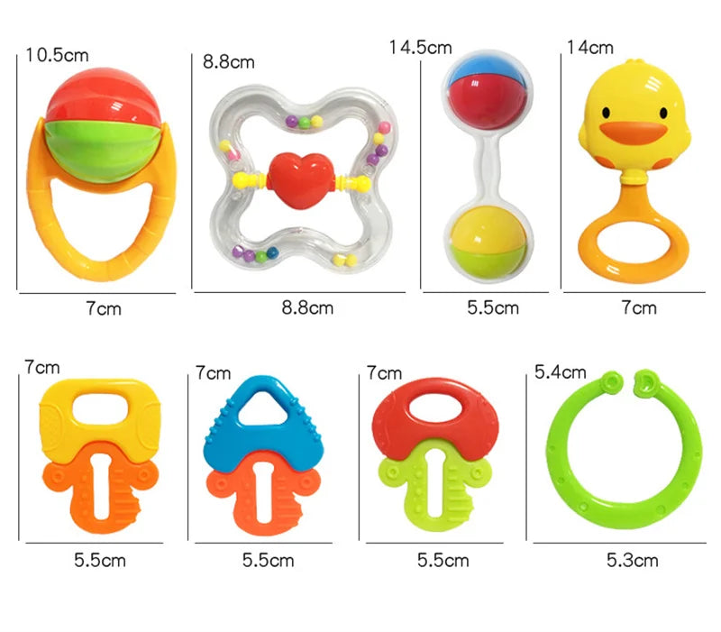 Hochet de développement précoce pour bébés de 0 à 12 mois, jouets de dentition pour nouveau-nés, jeux pour bébés, jouets, hochet de dentition