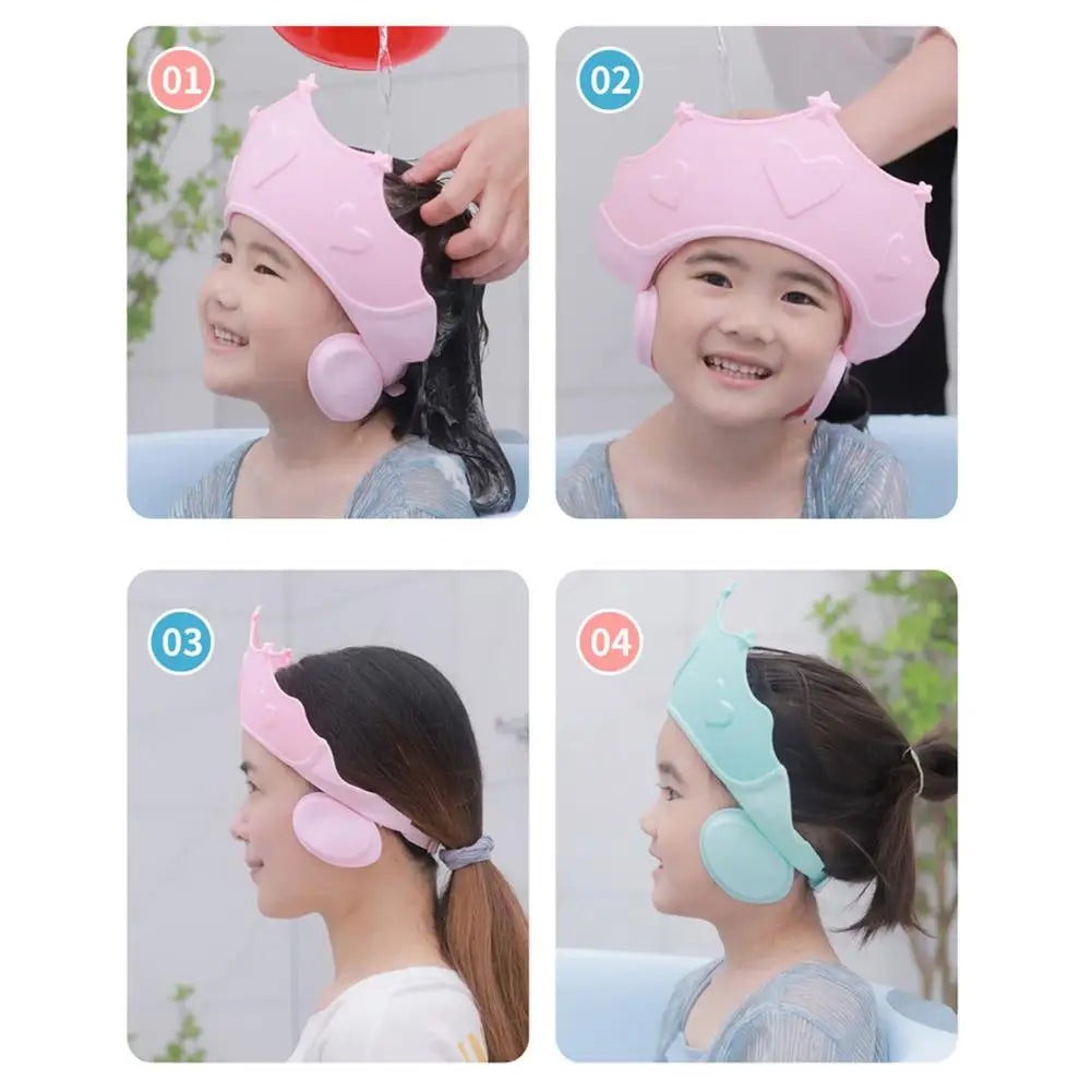 Bonnet Souple Réglable de Lavage des Cheveux pour Bébé, Protection des Oreilles, Sûr, pour Enfants, Shampoing, Douche, Protection de la Tête