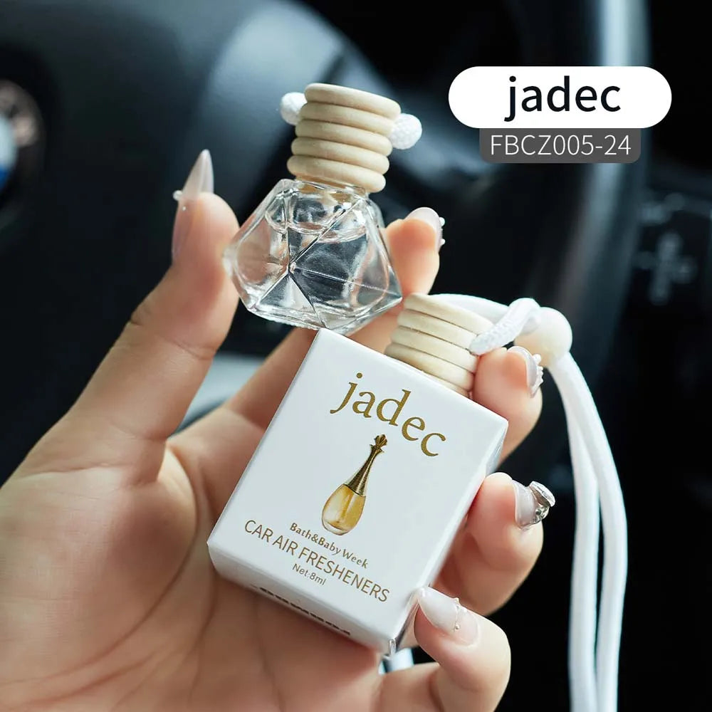 8ml Fresh Natural Car Scent Fruity Car Air Fresheners Sustainable Brand Coconut Peach Scent Jadec Car Pendant Deodorant