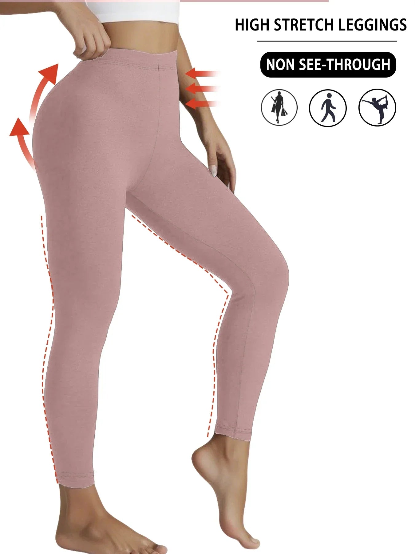 Leggings Super doux pour femmes, haute élasticité, pas transparent, entraînement, Yoga, course à pied, athlétique, Push-Up, gymnastique, longs, Fitness