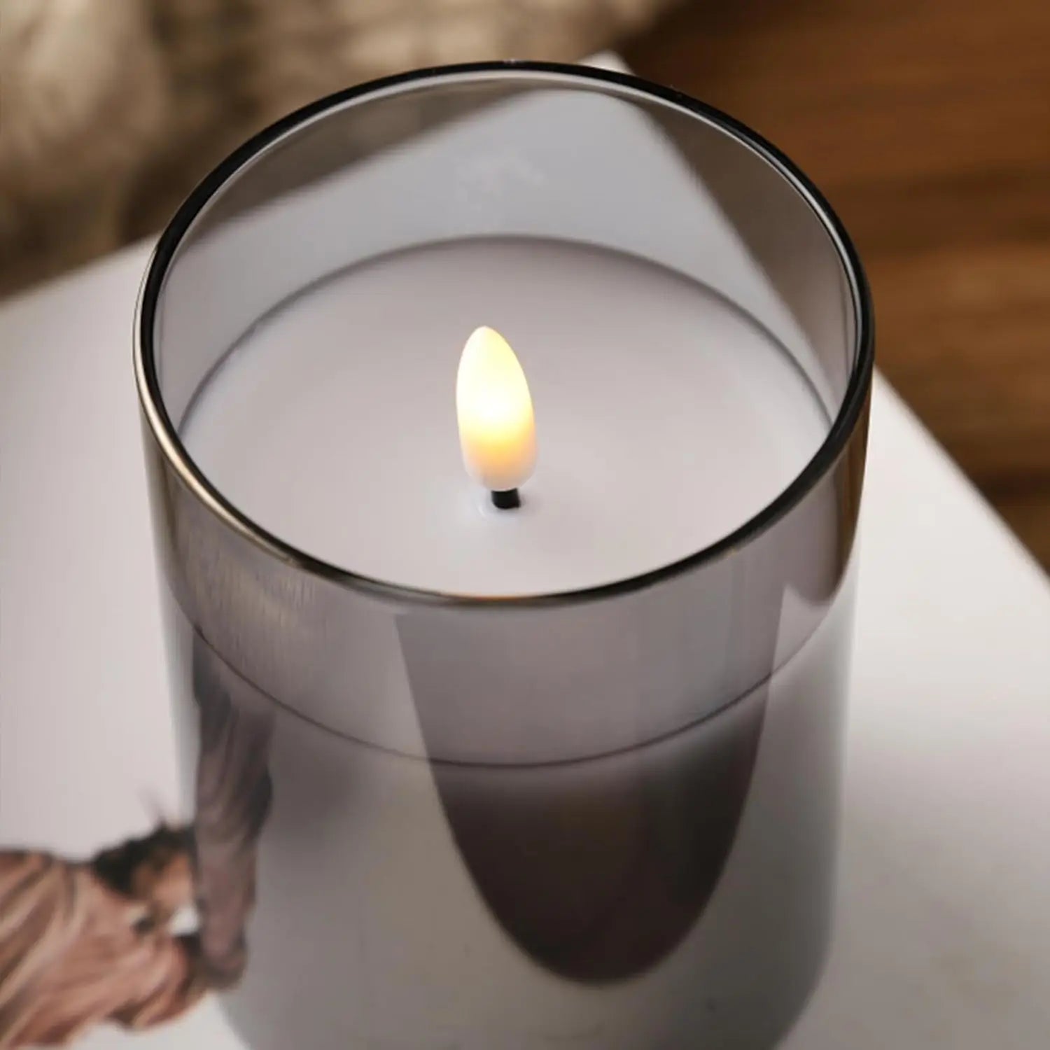 Bougies sans flamme 3D wick bougie LED électrique à piles avec télécommande pour fête hôtel mariage décoration d'anniversaire
