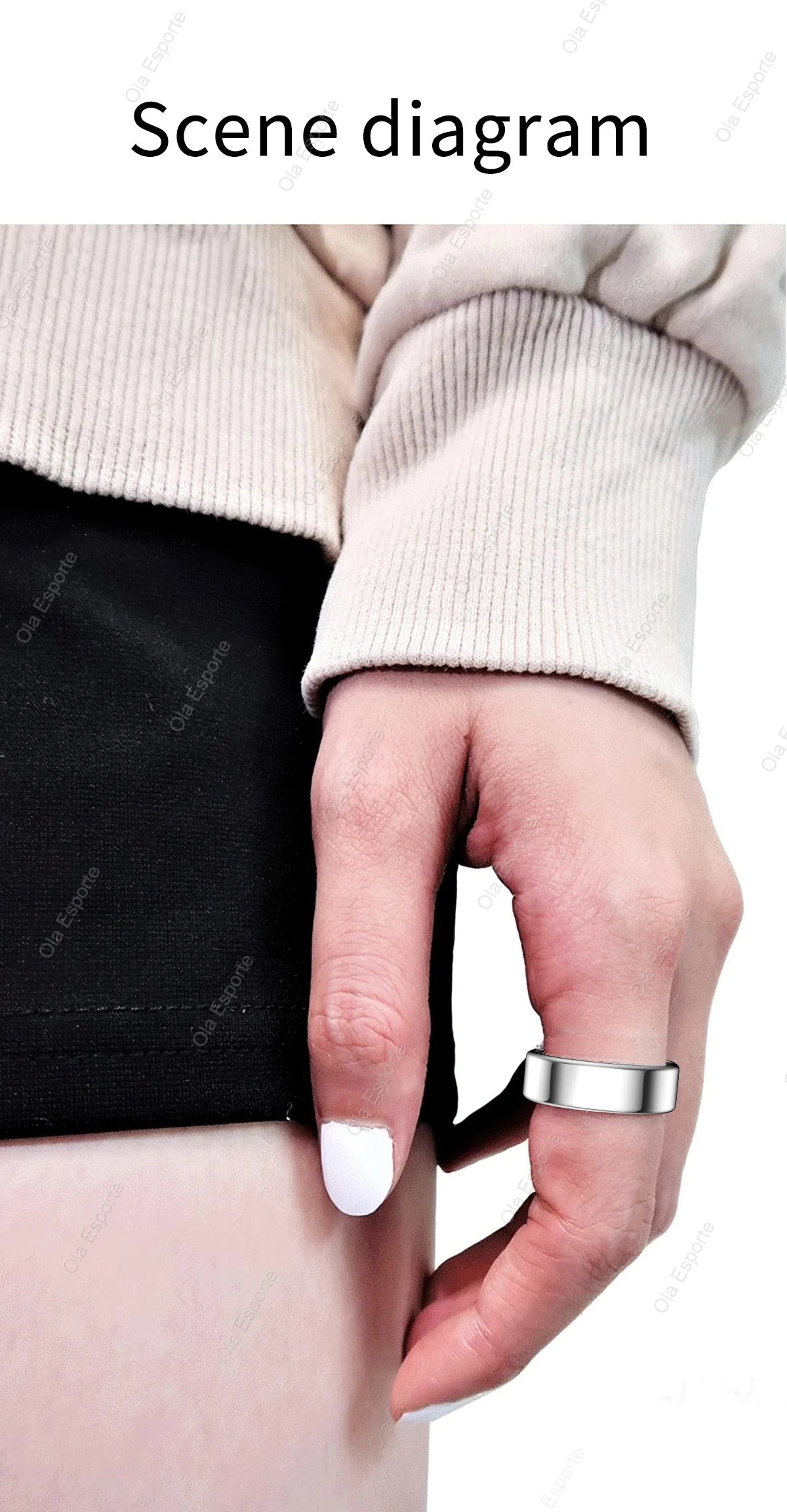 Anneau intelligent de pression artérielle, surveillance de la santé du sommeil, Mode multisport, smartring IP68, étanche, soins à distance pour hommes et femmes
