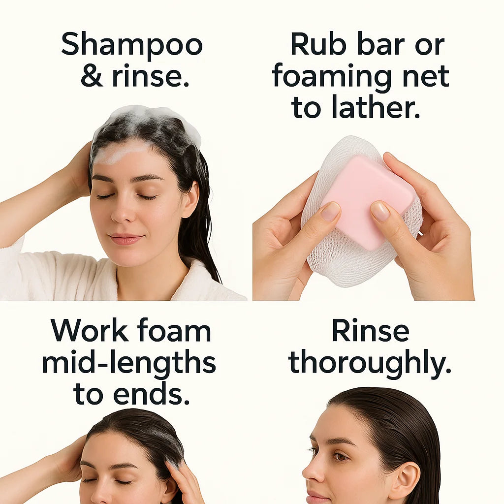 Barre revitalisante à l'huile de ricin, 100g, Anti-frisottis, nourrissante et apaisante, contrôle de l'huile, pour tous les Types de cheveux, hydratant