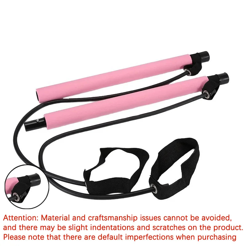 Combinaison de barre de Pilates multifonctionnelle, barre de Fitness, Yoga, Expansion de la poitrine, corde de Tension, entraîneur arrière, corde élastique, ceinture d'étirement