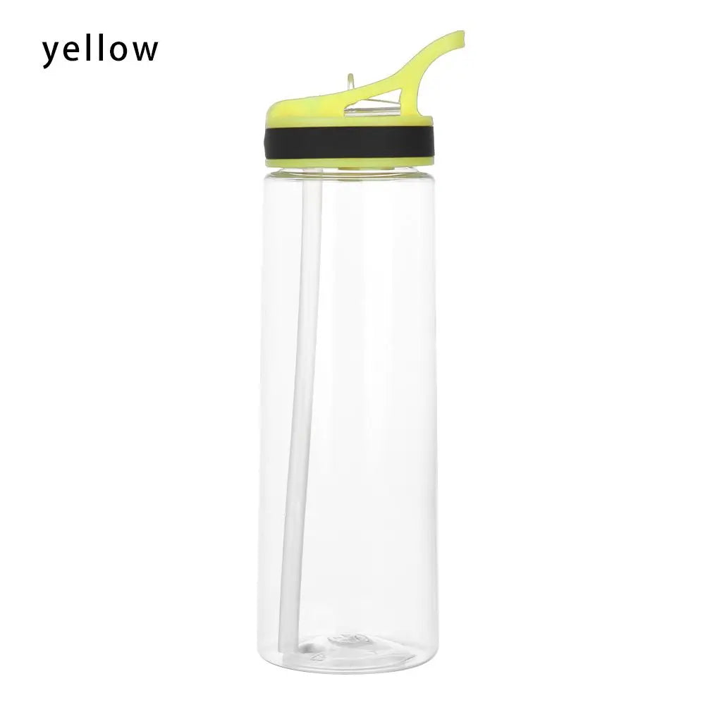 Bouteille d'Eau en Plastique Écologique pour Enfant, Gourde avec Paille, pour le dehors, la Randonnée, le Camping, l'École, sans BPA