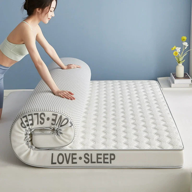 Matelas de lit Tatami pliable en Latex tricoté de qualité supérieure, pour dortoir d'étudiants, chambre à coucher, tapis de protection pour la maison