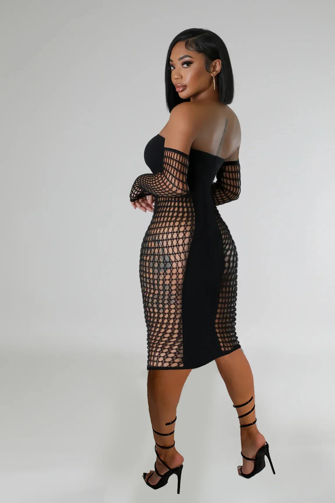 Vêtements de nuit sexy grande taille lingerie Babydoll Maille bowknot Floral Body Stocking Intimate Catsuit Jarretière Robe longue sexy jupe longue