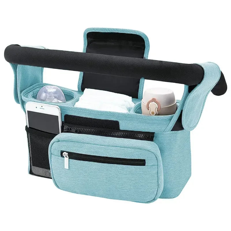 Sac de rangement pour poussette de bébé, sac suspendu de voyage de grande capacité, sac pour maman, porte-bouteille de téléphone, sacs à couches, accessoires de poussette pour bébé