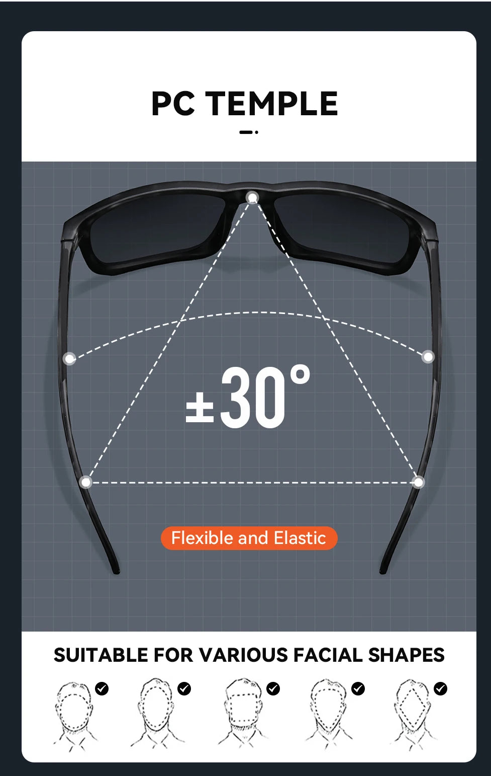 Kaenon Classic Square Polarized Unisex Medium Size Photochromic Sunglasses Grey Sunglasses