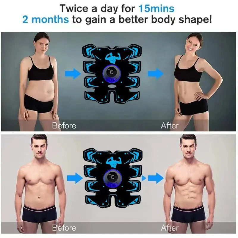 Masseur musculaire rechargeable USB bras ABS 3 en 1, coussin d'entraînement sans fil intelligent, Fitness, entraînement Abdominal, corps électrique