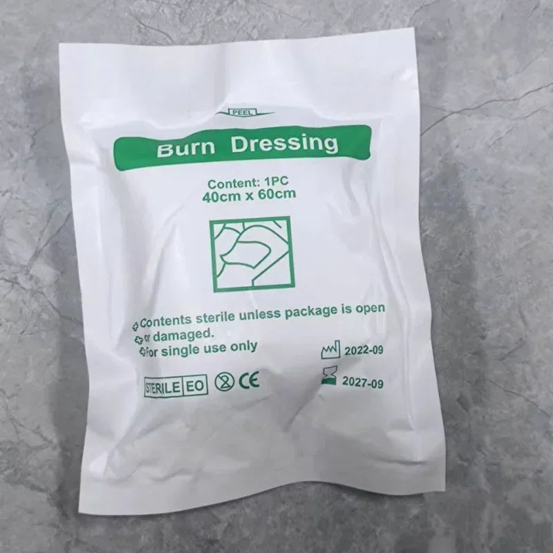 Burn dressing, sterile compressed gauze, burn dressing, wound care, anti-infection, antibiotic ointment, gel, burn first aid kit