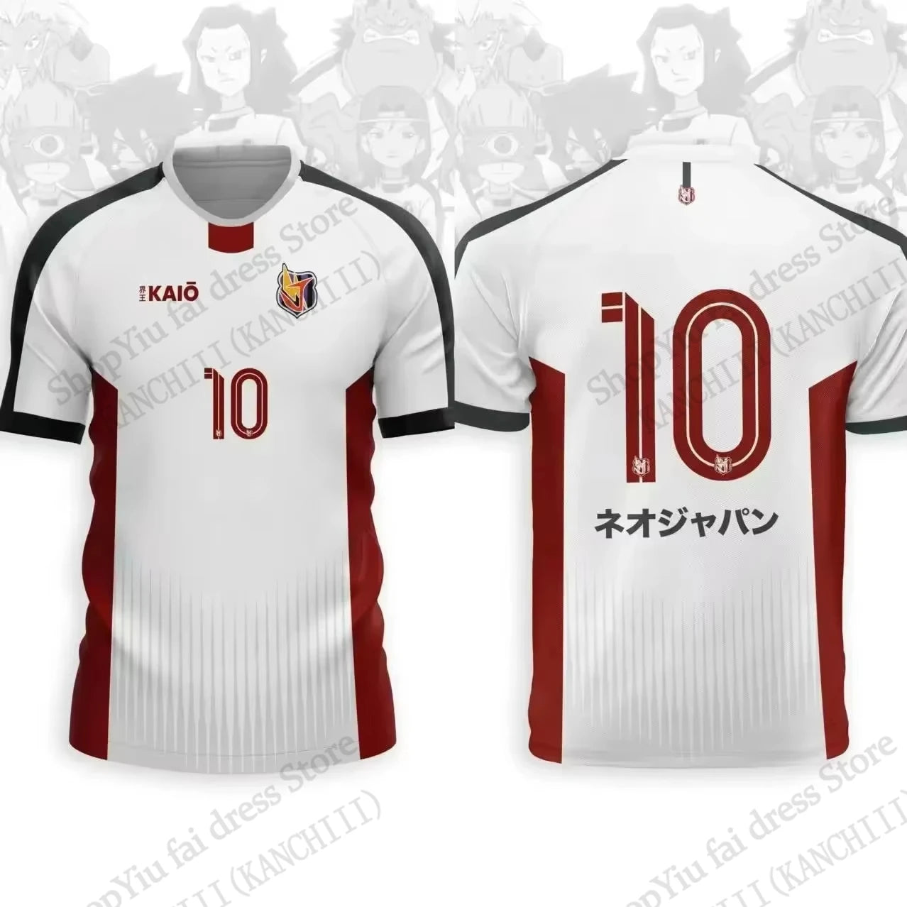 Maillot d'anime Inazuma onze Kaio Football impression 3D T-shirt hommes femmes mode à manches courtes sport T-shirt enfants hauts T-shirt Mark Evens