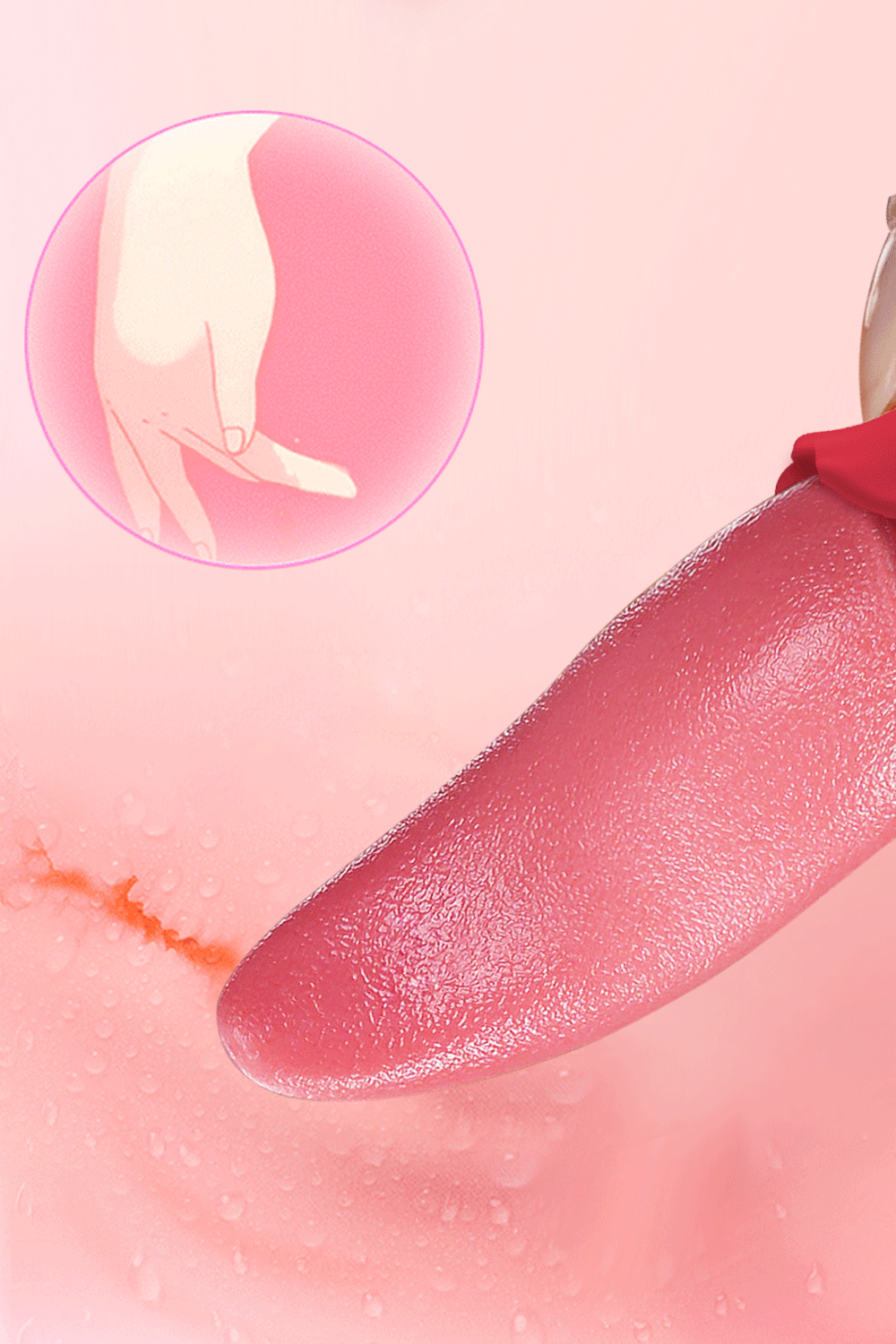 Vibromasseur puissant pour lécher la langue, jouet sexuel pour adulte pour femmes, Masturbation féminine, point G, stimulateur de mamelon, vagin et Clitoris