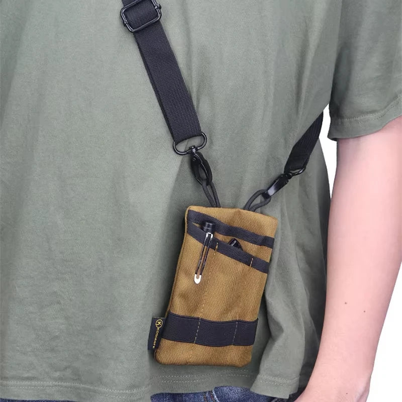 Sac tactique EDC sac portefeuille mini sac de taille clé de carte avec sac de taille camping, randonnée, chasse, pêche, porte-monnaie en plein air
