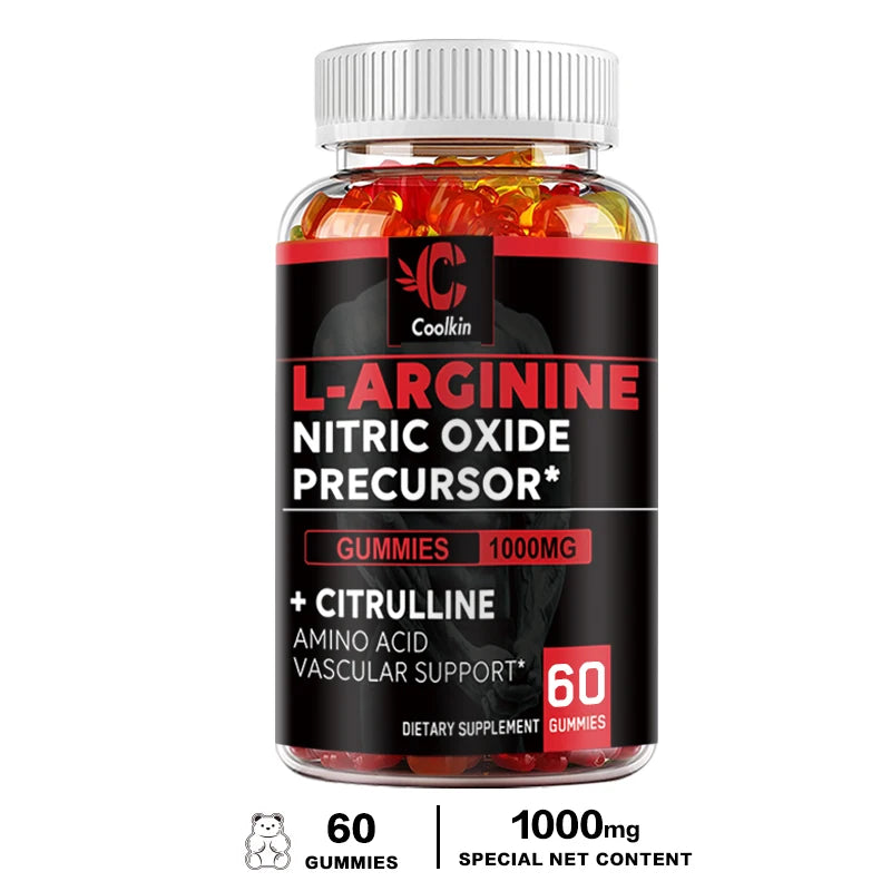 Supplément L-Arginine - Renforce les muscles et soutient le flux sanguin, la circulation, la livraison et le pompage des nutriments