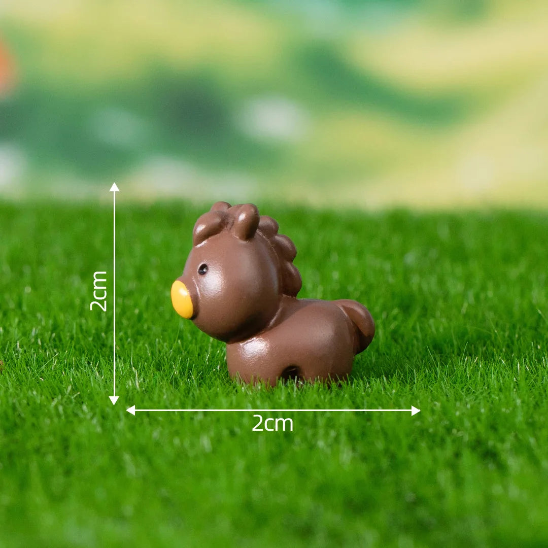 17 sortes d'animaux mignons, Figurines décoratives, Micro Zoo, accessoires miniatures, Mini canards, maison de poupée, décoration de jardin féerique