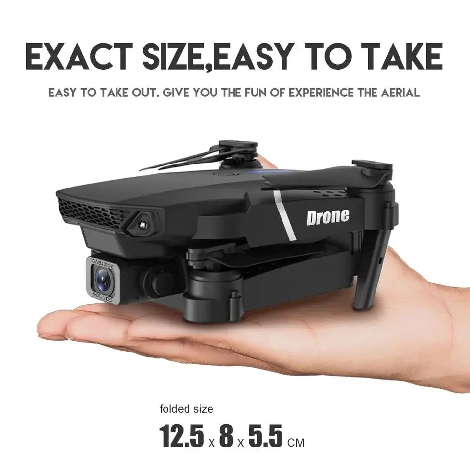 2024 nouveau E88 Pro WIFI FPV Drone grand Angle HD 4K 1080P caméra hauteur tenir RC pliable quadrirotor hélicoptère jouets cadeau