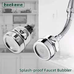 BAOKEMO buse de robinet robinet d'évier de cuisine Booster tête de pulvérisation 3 Modes de sortie d'eau Rotation à 360 degrés