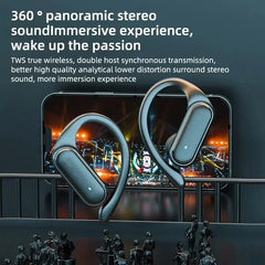A520 Wireless Bluetooth Headphones, High-Quality Earplugs, Sweatproof, Touchscreen, Light-Up, Mini HD Stereo Sound Quality, Universal Headphones