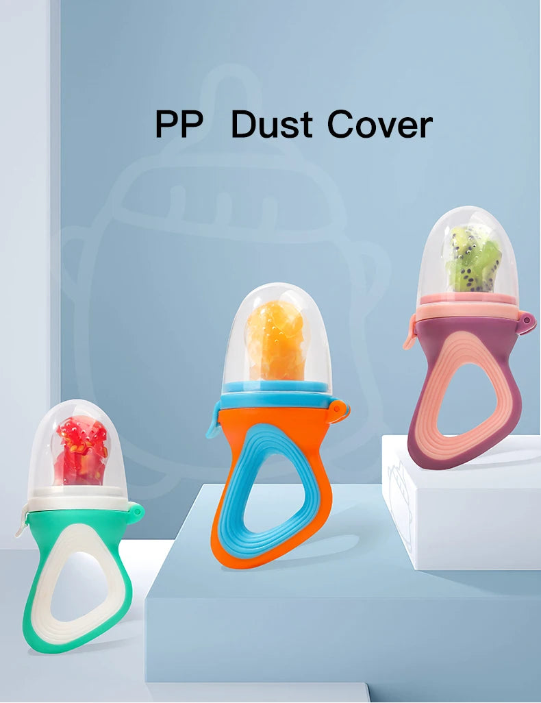 SAIDAH mangeoire à fruits et légumes pour bébé avec sac en maille moyenne Silicone liquide de qualité alimentaire alimentation délicieuse nutritionnelle