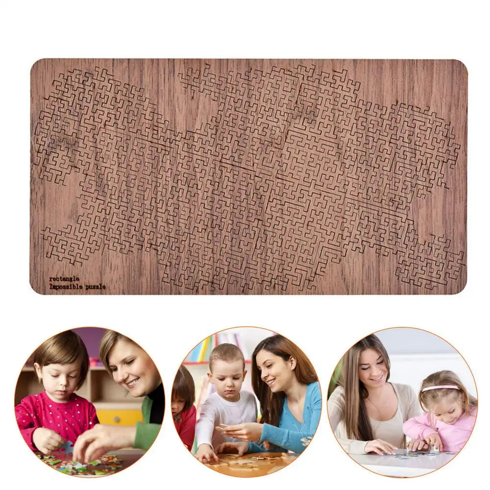 Puzzle en bois de haute qualité pour adultes, niveau Expert difficile, Puzzle Impossible, Puzzle Unique et stimulant, jeu de société en bois