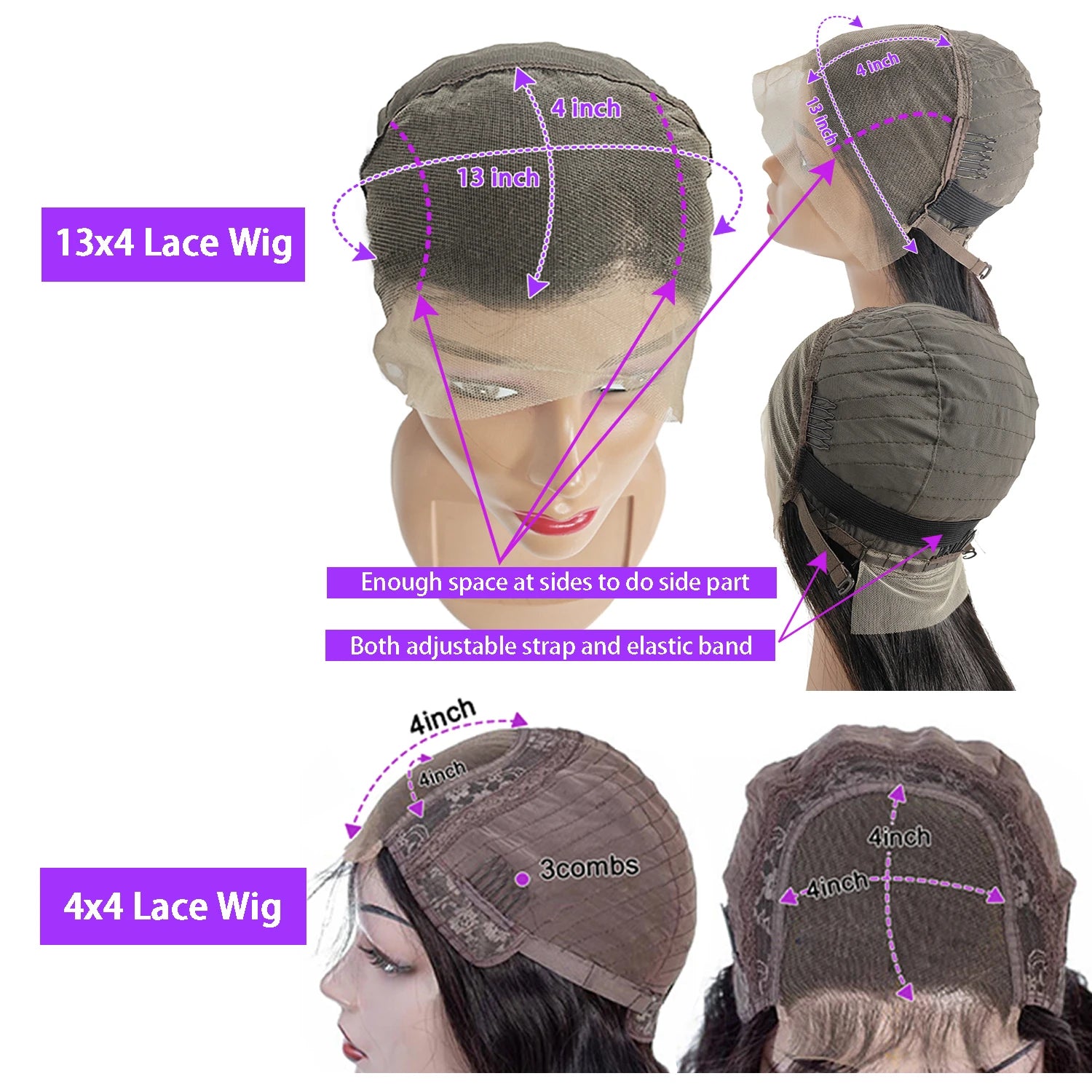 Short curly bob wig with 4/27 honey blonde highlights, 100% human hair, 13x4 lace front, deep wave, for women, virgin human hair