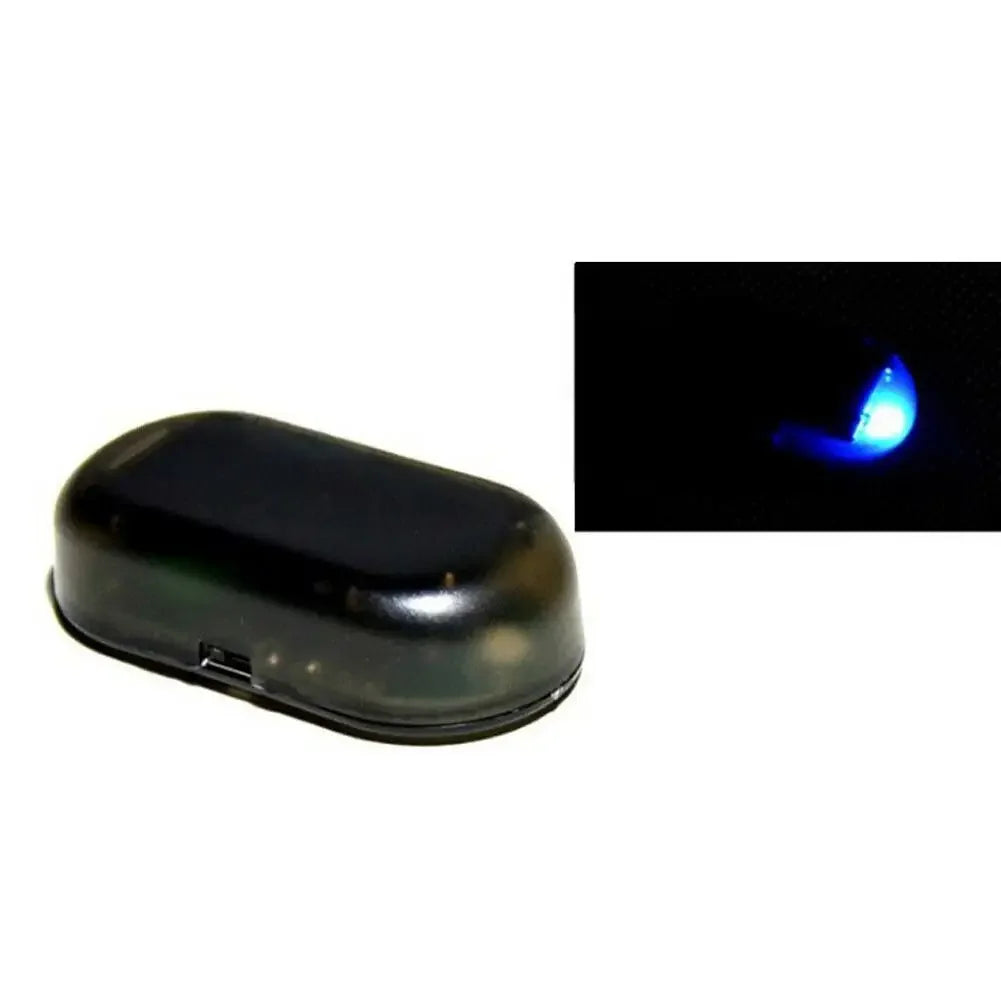 Fausse lumière de sécurité pour voiture, simulation d'alarme factice à énergie solaire, avertissement sans fil, lampe d'avertissement antivol, lumières clignotantes LED