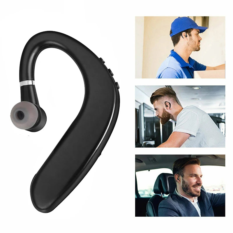 Casque sans fil Bluetooth 5.0 écouteurs HiFi stéréo étanche casque d'affaires écouteur mains libres avec micro pour téléphones intelligents