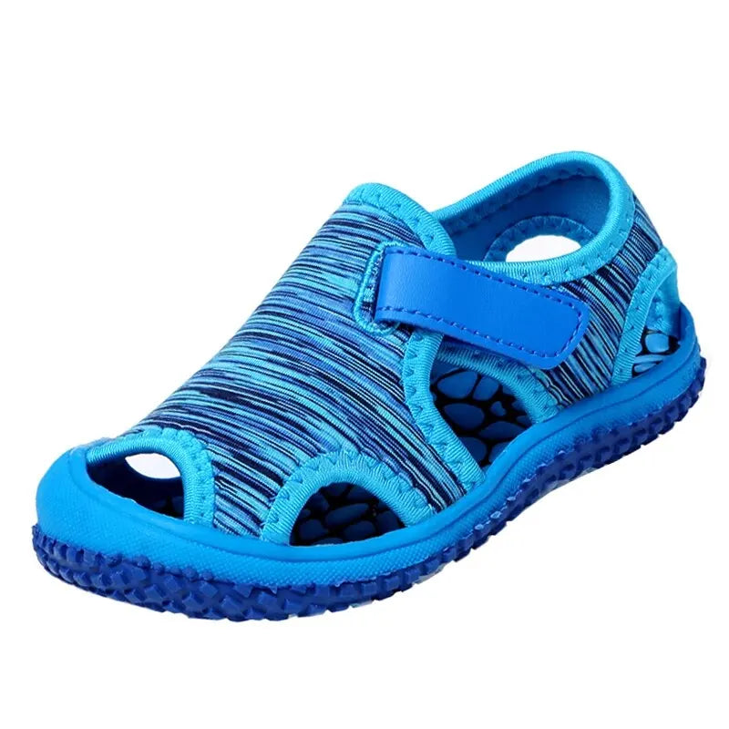 Sandales pour enfants pour garçons et filles, sandales de sport d'été à embout, chaussures de plage