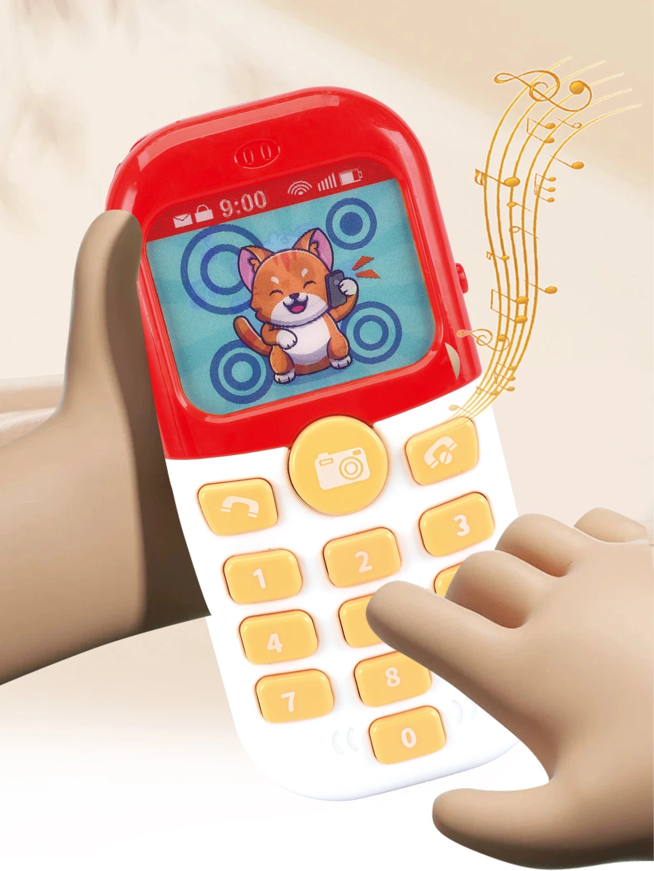Smartphone toys, baby phone with music and light-up sounds, simulated interaction, makes phone calls, children's gifts, battery not included