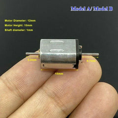 N20 micro motor 10mm x 12mm, DC 3V 3.7V 6V 9V 12V, high speed, single/dual shaft, high torque, DIY, N scale, toy, car, electric motor