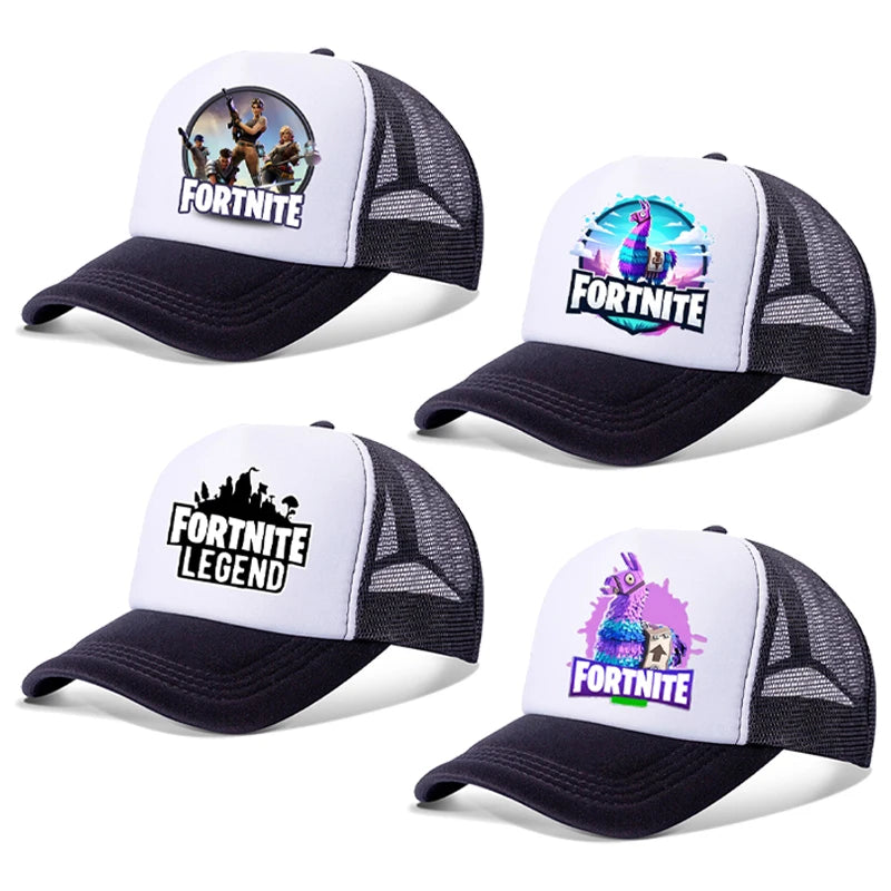 Casquette de Baseball Fortnites pour enfants, chapeau imprimé de jeu de dessin animé pour garçons, chapeau de soleil d'été en plein air, casquette à visière réglable, cadeaux pour enfants, nouvelle collection