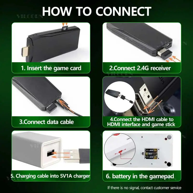 4K HD Arcade Video Game Console, Retro Gaming Stick for MAME FBA PS1 Arcade Emulator with Dual Joysticks