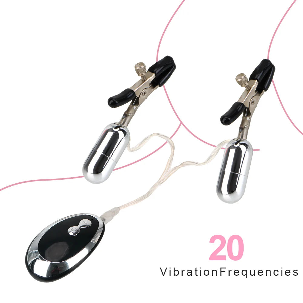 Jouets sexuels pour femmes, massage des seins, pinces clitoridien, 20 continents morts, vibromasseur