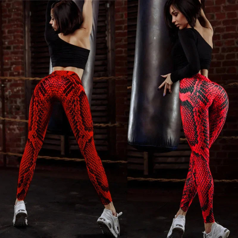 Leggings femmes Sexy Sport gymnastique entraînement imprimer taille haute pantalons de Yoga Fitness Joggings course entraînement Legging femmes vêtements