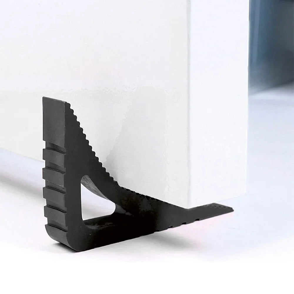 Butée de porte triangulaire en caoutchouc, butées de porte créatives, cale de nuit de sécurité, butée arrière anti-collision, limite de fenêtre de protection