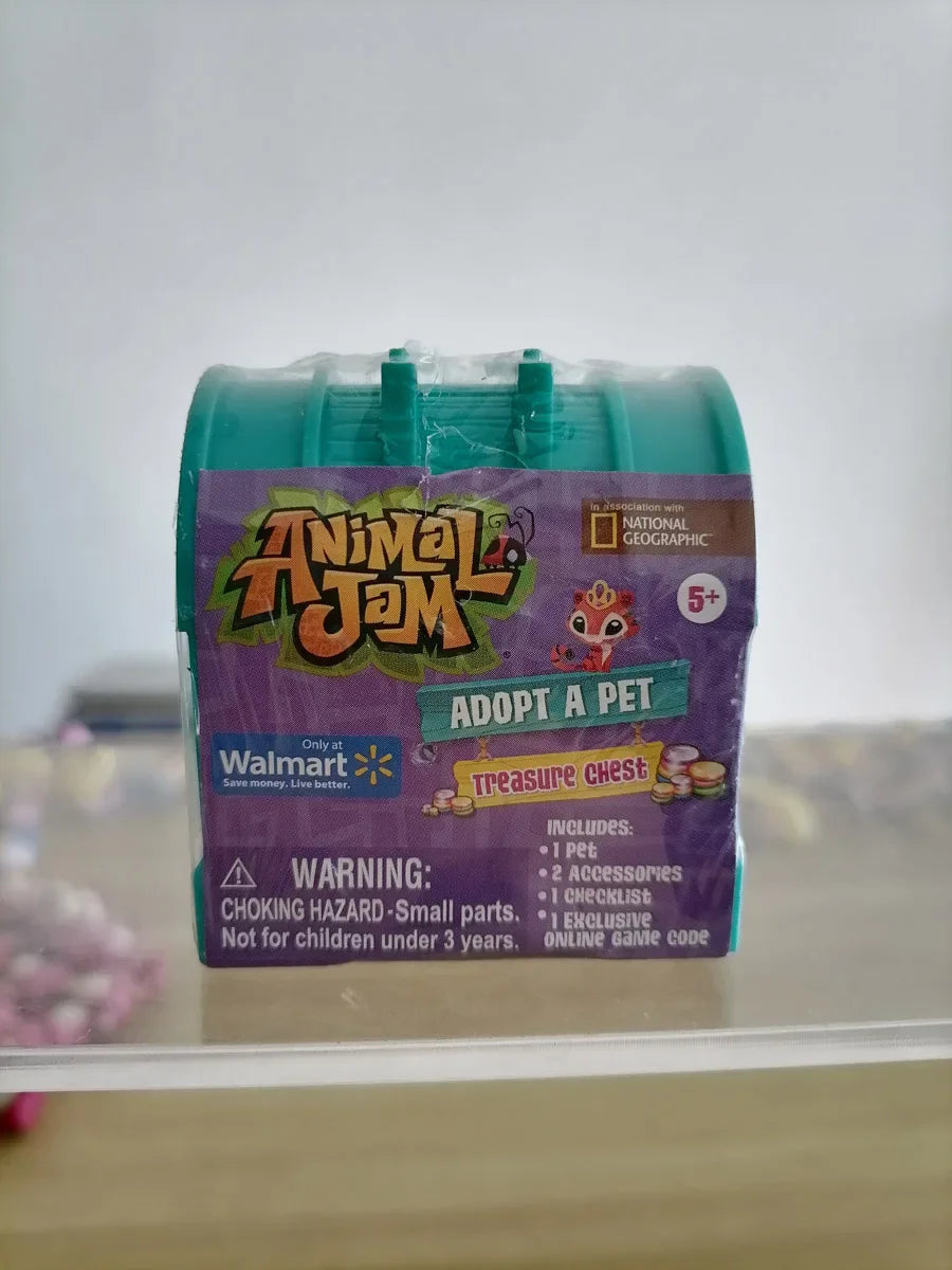 Animal Jam Treasure Chest, Adopt a Mini Animal Figurine, Cute Doll, Collectible Blind Box, Toy, Children's Birthday Gifts