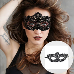 Masque pour les yeux en dentelle noire pour femmes, Sexy, Floral, mascarade, bal, princesse reine, maquillage de fête, Cosplay, boîte de nuit, accessoires