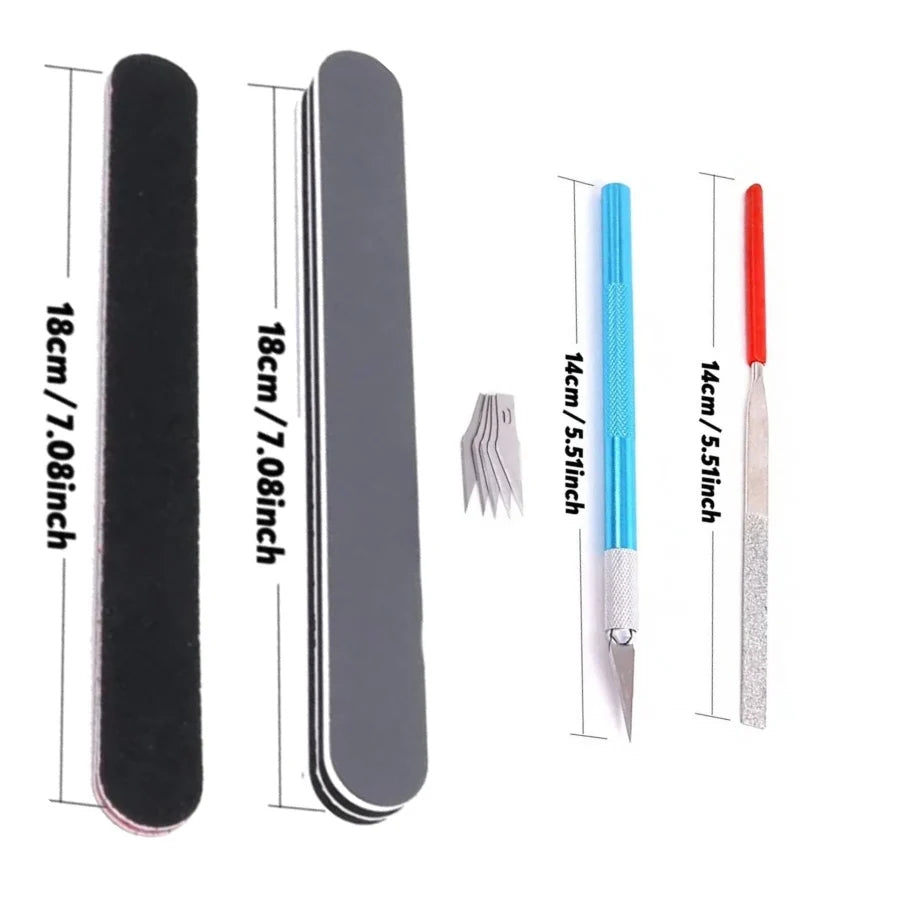 Modèle outils de base artisanat bricolage modèle de voiture passe-temps bâtiment réparation outil d'assemblage débutant ciseaux faits à la main pince à épiler