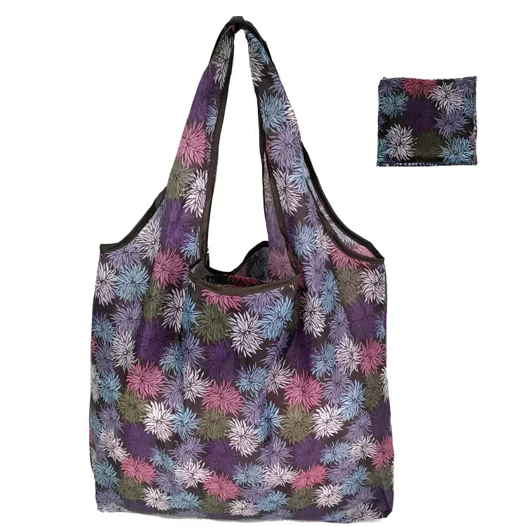 Grand Sac de Courses Réutilisable pour Femme, Fourre-Tout Pliant, Écologique, Réutilisable, Mallette d'Épicerie, Sacs à Main de Rangement
