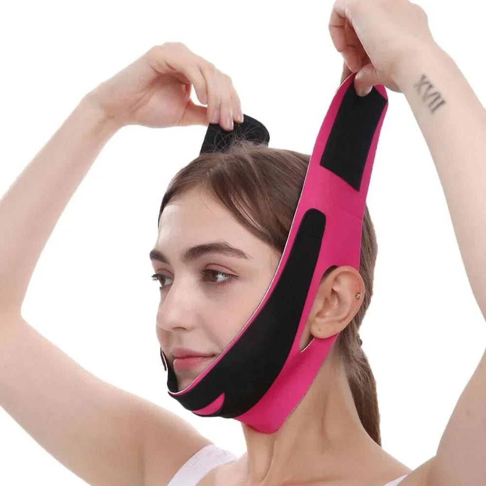Bandage élastique amincissant pour le visage, ligne en V, façonnant le menton et les joues, ceinture de Massage du visage, soins de la peau, outils de beauté