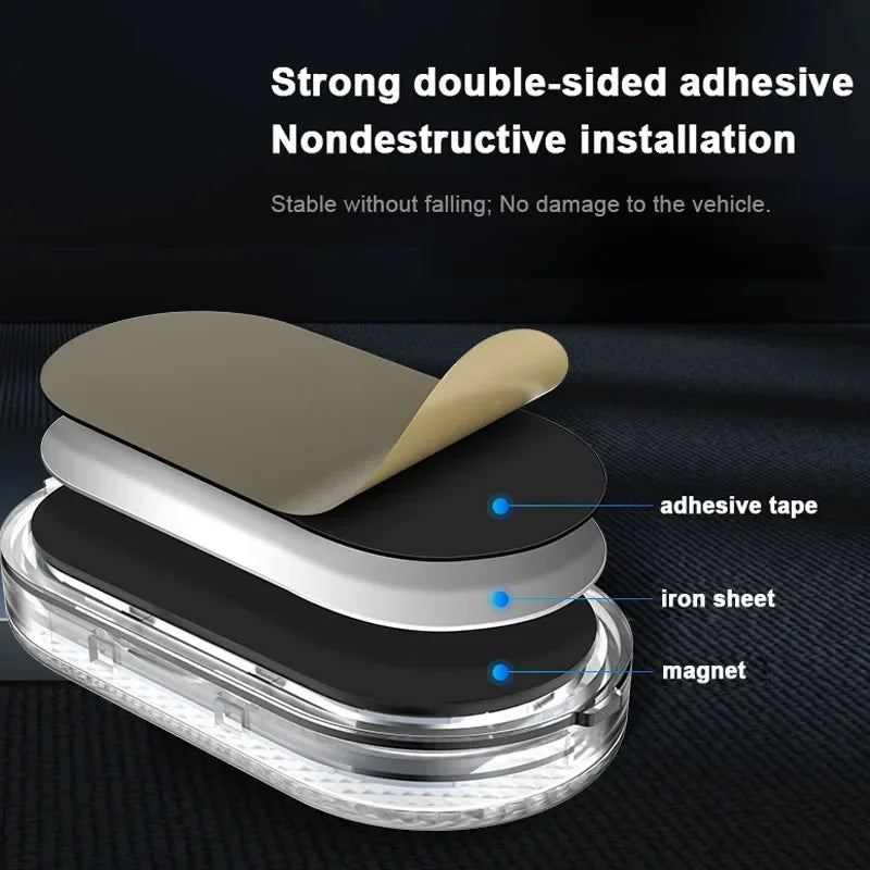 Voiture LED lumières tactiles USB capteur Rechargeable lampe de lecture Auto porte lumière toit plafonnier voiture intérieur atmosphère lampe