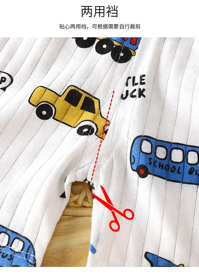 Ensemble de vêtements d'été en pur coton pour enfants, t-shirt à manches courtes avec Short, dessin animé mignon, pyjama décontracté pour bébés en bas âge
