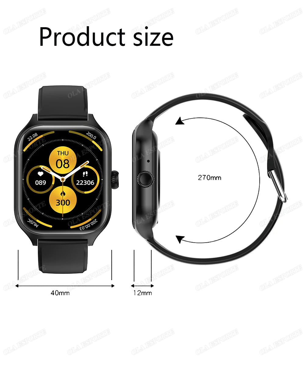Nouvelle montre intelligente 2.01 pouces HD affichage réponse faire appel Message vue Modes de Sport bricolage cadran prévisions météorologiques pour hommes femmes