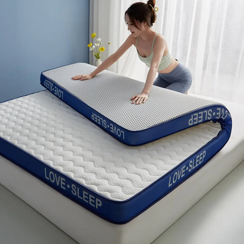 Matelas de lit Tatami pliable en Latex tricoté de qualité supérieure, pour dortoir d'étudiants, chambre à coucher, tapis de protection pour la maison
