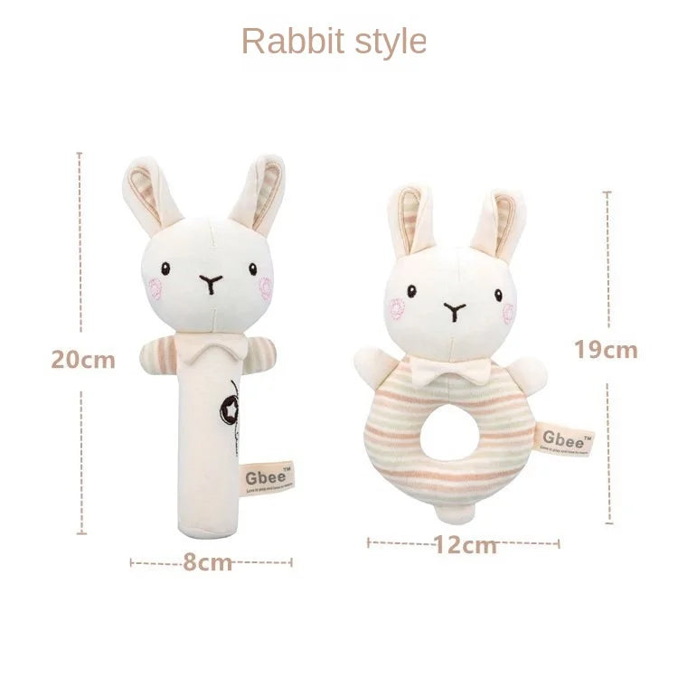 Hochets pour bébé doux dessin animé mignon en peluche animaux hochets jouets enfant clochettes éducatives doux enfant en bas âge bébé confort jouets игрушки для