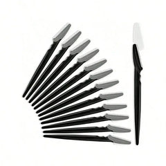 EyebloguRazor-Tondeuses pour femmes et hommes, Épilateurs pour le visage, Rasoirs polyvalents, Exattente du visage, Noir, 6 pièces, 12 pièces